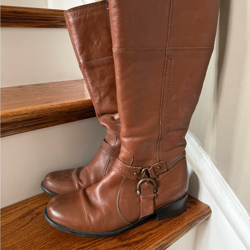 Clarks Plaza Pug Brown Leather Boots